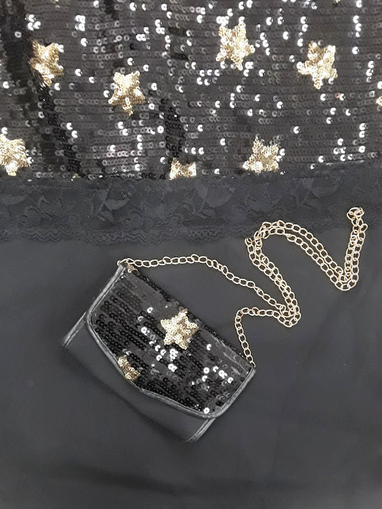 Kinderkleid Kurzärmelig Black, Gold
