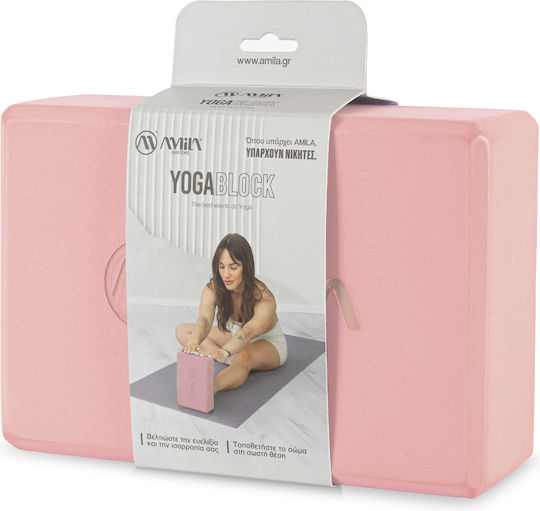 AMILA Yoga Block Ροζ