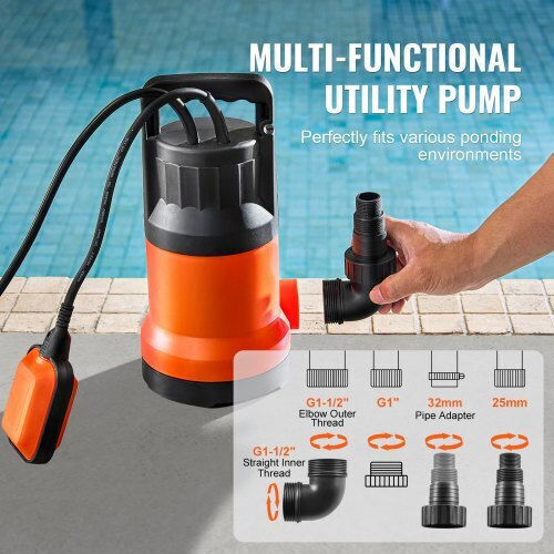 Vevor Pompă de Apă 0.53hp QSSZBSL067HP482VMV2