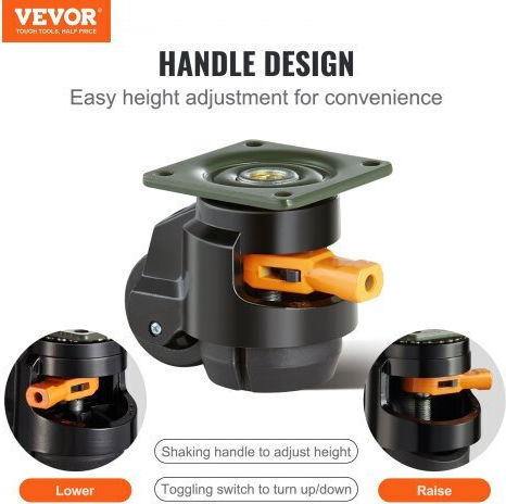 Vevor Rubber Rotating Wheel 25mm