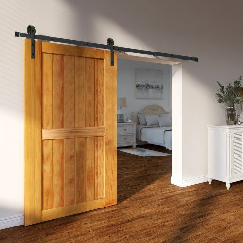Vevor Μηχανισμός Συρόμενης Πόρτας 243.84cm Μαύρος