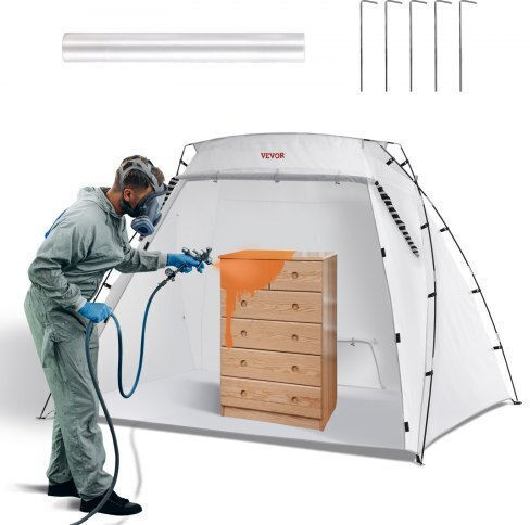 Φορητή Σκηνή Βαφής Vevor 7.5x5.2x5.2ft Δάπεδο & Δίχτυ Bxspq906262inuco9v0