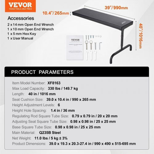 Vevor 40" Adjustable Workshop Creeper 330 Lbs Jgsxctbyxj401evnvv0