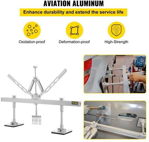 Vevor 750 mm Aluminum & Steel Dent Puller Set with 6 Hooks Bjxfj750mmahlbq01v0