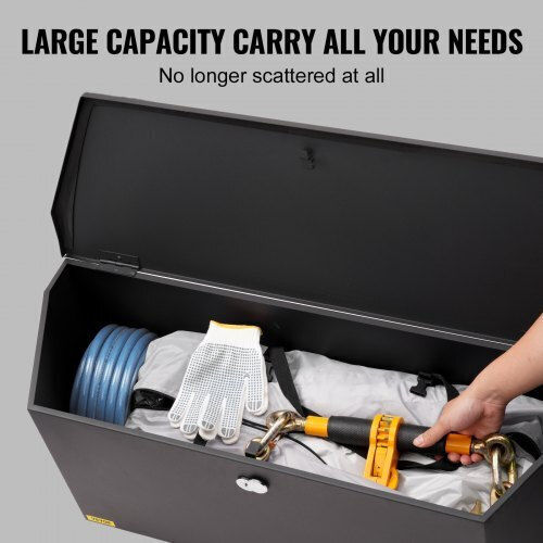 Vevor Trailer Storage Box 36x12x12 Inches Carbon Steel + Lock T36x12x12inchj5v8v0