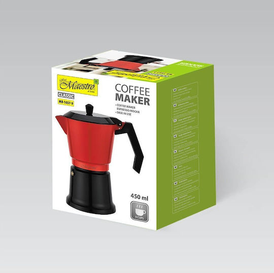 Maestro Electric Stovetop Espresso Pot for Red