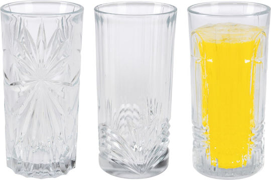 Excellent Houseware Σετ Ποτήρια Νερού από Γυαλί 380ml 3τμχ