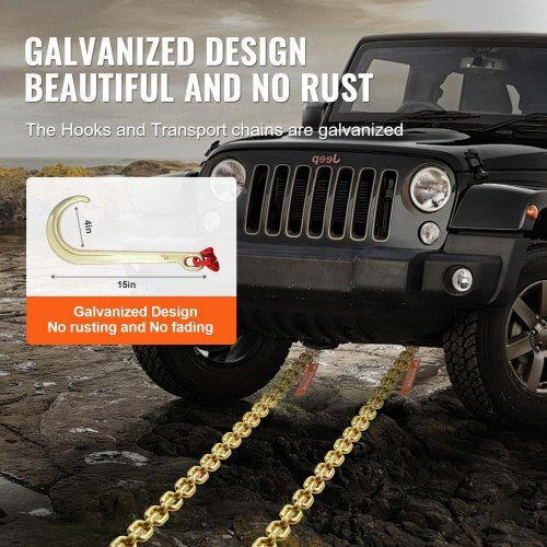 Αλυσίδα Ρυμούλκησης Vevor 2τμχ 5/16"x6' G80 Γάντζους J & Rtj Rtjgtlmgdx2jfh5fdv0
