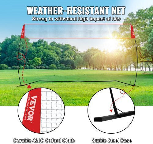 Vevor Portable Volleyball Net Indoor or Outdoor Use Adjustable Height Carrying Bag Professional Volleyball Coach Training for Hits or Serves Pqxlw14yc00098f67v0