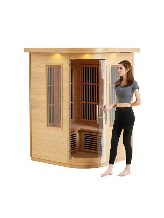 Vevor Indoor Infrared Sauna for 2 Persons L137.6xD137.6xH190cm