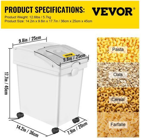 Vevor Επαγγελματικό Καπάκι Δοχείων 20lt 3τμχ