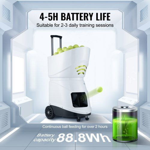Portable Automatic Tennis Ball Launcher Machine Vevor Training Wqfqjyx06jcksgf84v2