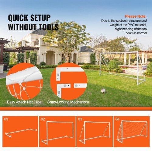 Vevor Football Goal 365.76x182.88x121.5cm