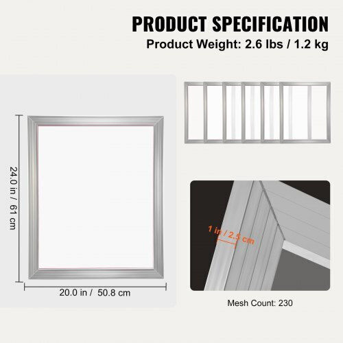 Set de Imprimare Serigrafică Vevor Cadru 20x24in 230 Mesh 2buc Sykjd223020247mdvv0