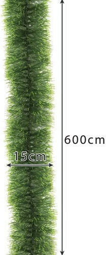 Ghirlandă de Brad de Crăciun Verde 6m Ruhhy 22308