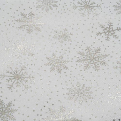 Ruhhy Weihnachtlich Tischtuch Stoff Weiß L220xB140cm.