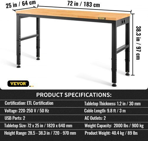 Vevor Bank Belastbarkeit 900kg 64x64x183cm SMKDJGZTBDLZO5IUXV2