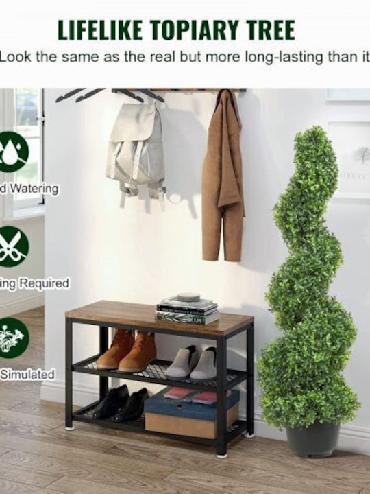 Artificial Outdoor Tree Buxus (Common box) Green 121.92cm 2pcs Vevor