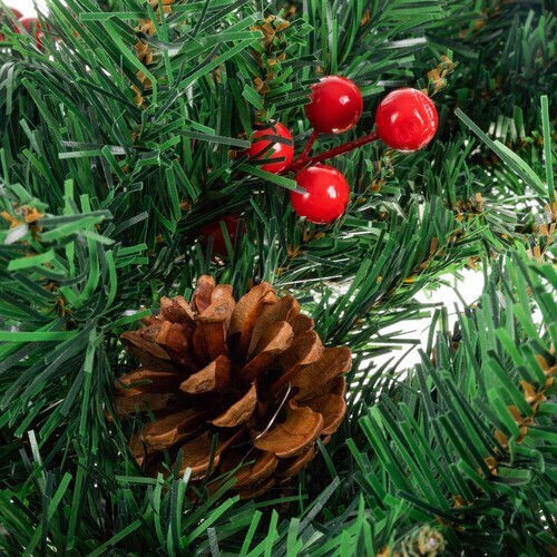 Ruhhy Weihnachtsdekoration Kunststoff Kranz mit Durchmesser 60cm.