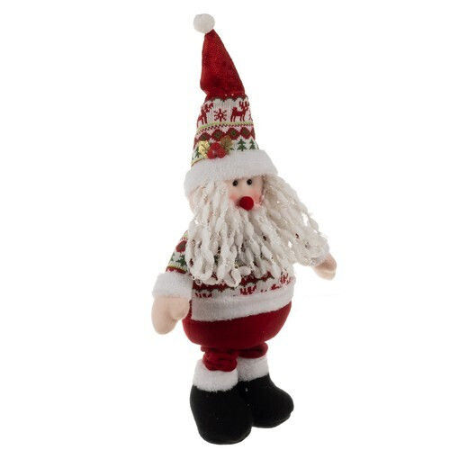 Dekorativer Weihnachtsmann Rot aus Kunststoff 95x31x10.5cm
