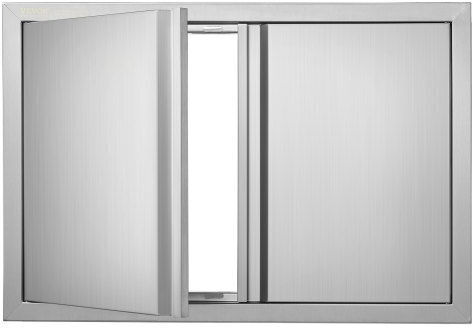 BBQ Door Vevor 774x532 mm Stainless Steel Double Outdoor Kitchen Door Smabscjmys30bvnbsv0