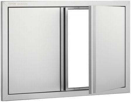 BBQ Door Vevor 774x532 mm Stainless Steel Double Outdoor Kitchen Door Smabscjmys30bvnbsv0