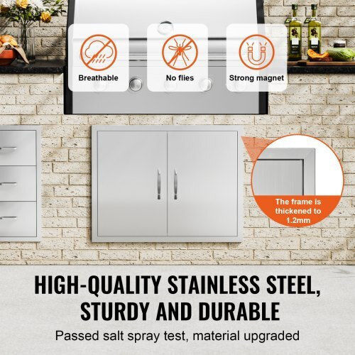 Πόρτα Bbq Vevor 787x609 Mm Ανοξείδωτη Διπλή Εξωτερική Κουζίνα Smmbscjmys31ipp30v0