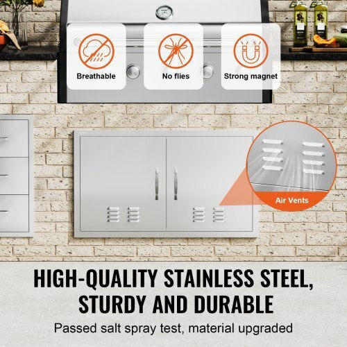 Vevor BBQ Door 914x534mm Stainless Steel Double Outdoor Kitchen Door Smmbscjmys36i3iiav0