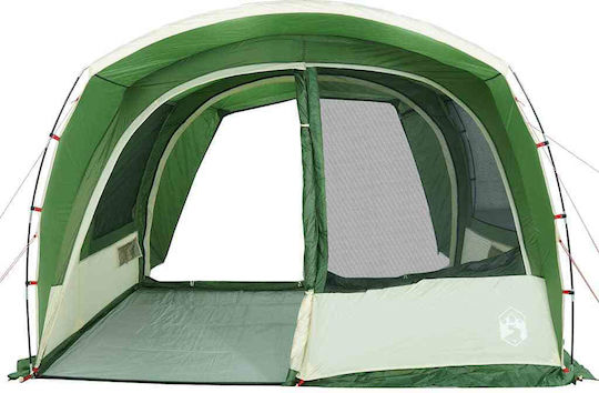 vidaXL Car Tunnel Camping Tent Green for 4 People 300x185x200cm