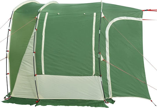 vidaXL Car Tunnel Camping Tent Green for 4 People 300x185x200cm