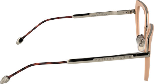 Philipp Plein Metal Eyeglass Frame Pink VPP036S 0579