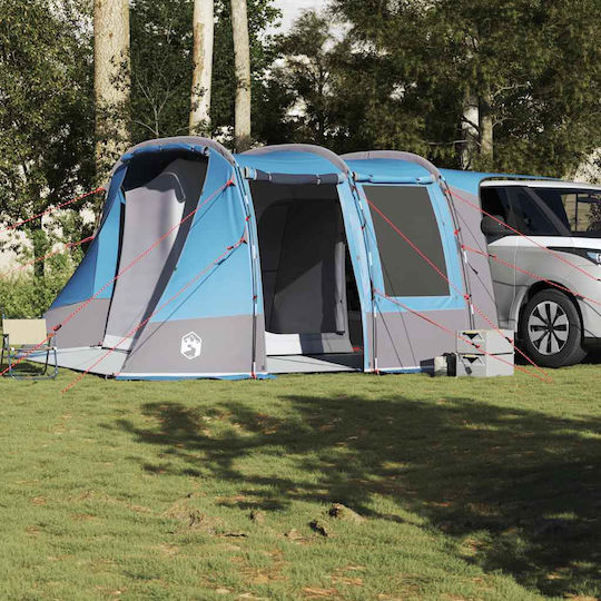 vidaXL Camping Tent Tunnel Car Blue 403x325x196cm