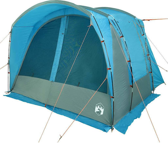 vidaXL Camping Tent Car Blue For 4 People 300x185x200cm