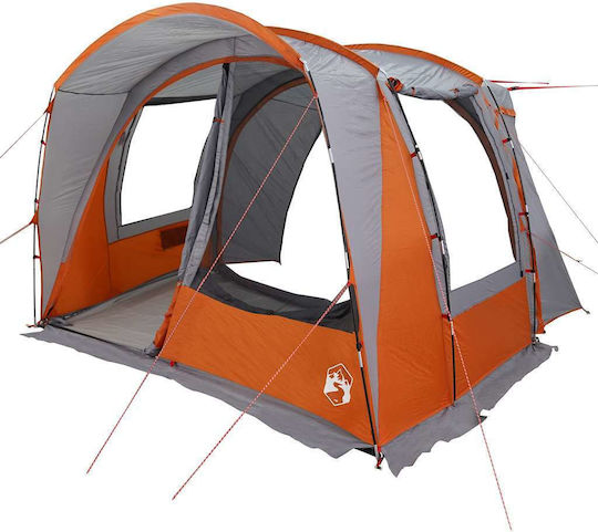 vidaXL Camping Tent Car Orange for 4 People 300x185x200cm