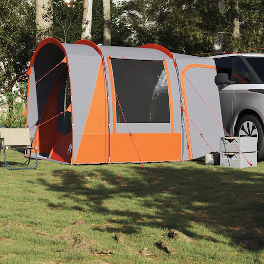 vidaXL Car Camping Tent Orange for 4 People 300x185x200cm