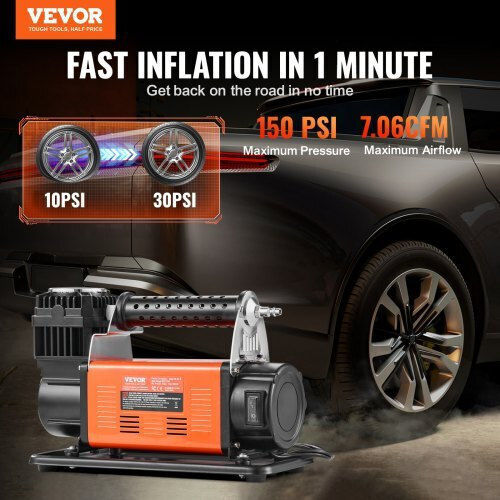 Vevor Car Tire Pump 150PSI with Cable 12V