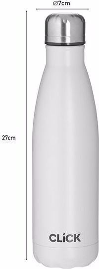 Click Flasche Thermosflasche Rostfreier Stahl 500ml Rosa