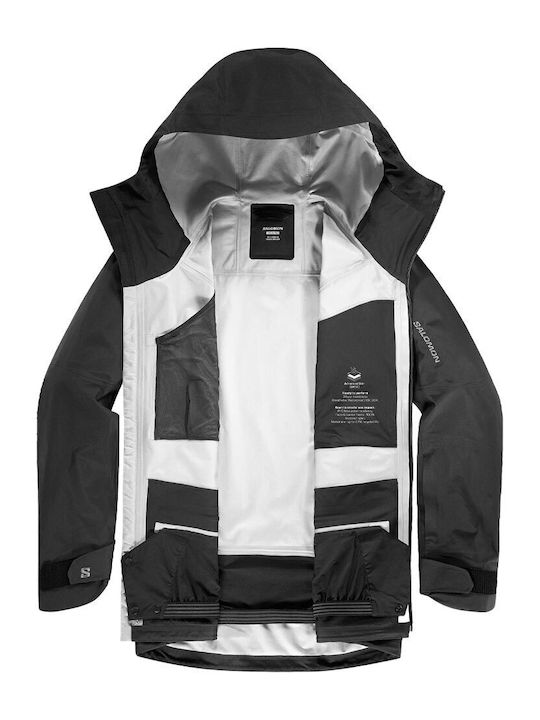 Salomon LC2322800 Ανδρικό Μπουφάν για Σκι & Snowboard Μαύρο
