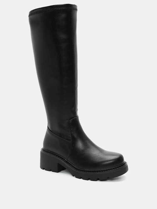 Luigi Women's Boots with Medium Heel Black