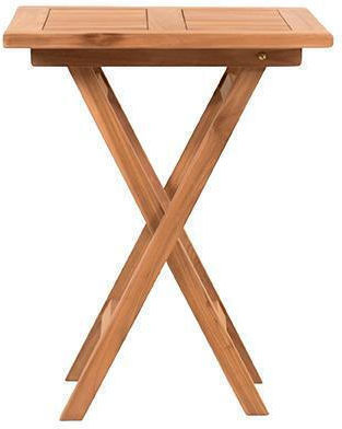 Τραπέζι Winston Πτυσσόμενο 60x60x75 Φυσικό Τραπέζι Winston Πτυσσόμενο 60x60x75 Φυσικό