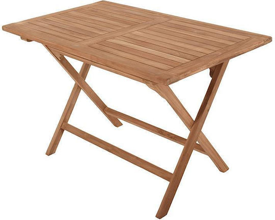 Outdoor Table from Teak Foldable Winston Natural 120x70x75cm
