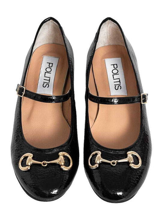 Anatomic Patent Leather Ballerinas Black