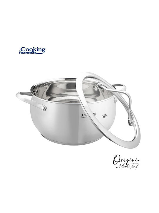 Heinner Nicolai Tand Deep Stainless Steel Pot 2.5lt / 18cm