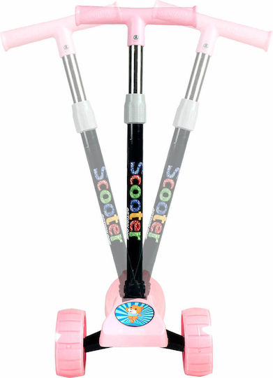Action One Kids 3-wheel Foldable Scooter Balance Big Wheels Pink