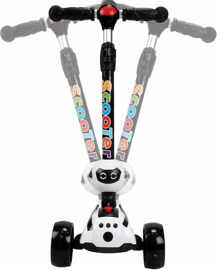 Action One Kids 3-wheel Foldable Scooter My Robot White