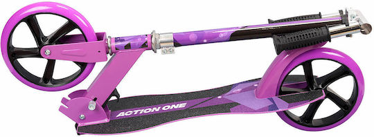 Action One Kinder 2-Rad Klappbarer Scooter Nitro Lila