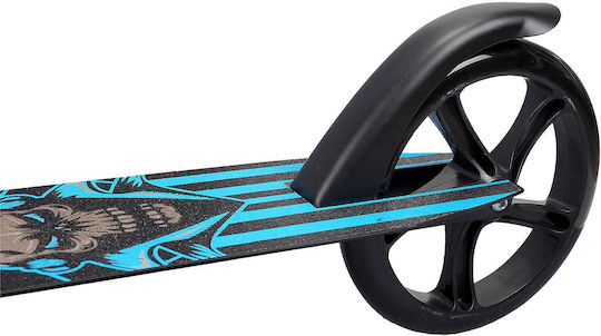 Action One Kids 2-wheel Foldable Scooter Skull Rider Black