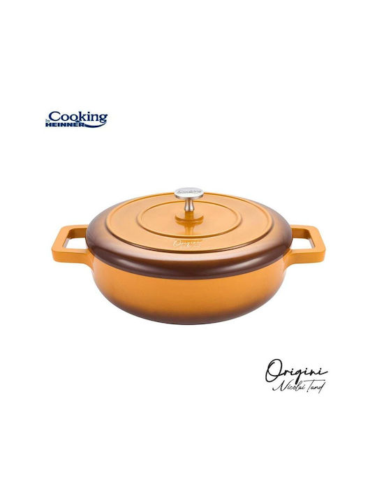 Heinner Nicolai Tand Flacher Topf aus Aluminium 3.4Es / 26cm