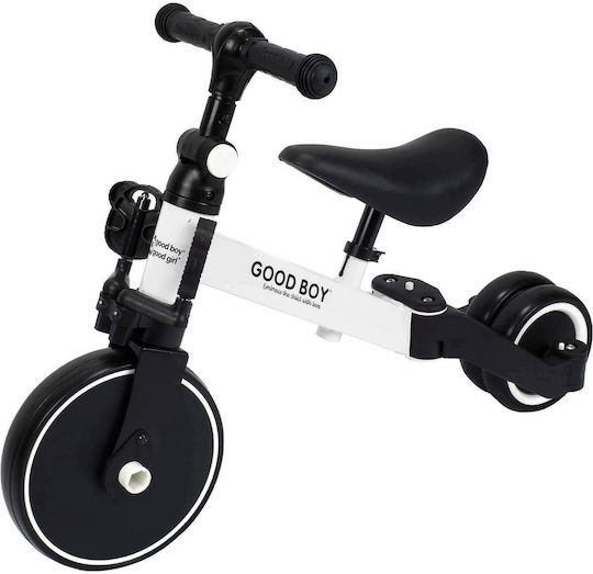 Action One Kids Balance Bike Tricycle Milo White