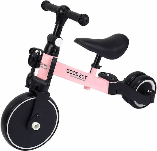 Action One Kids Balance Bike Tricycle Coral Pink